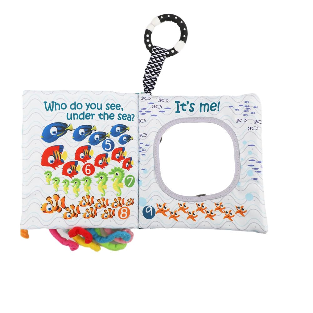 Bebe Mondo teether ring keeps the book portable and soothing on the go