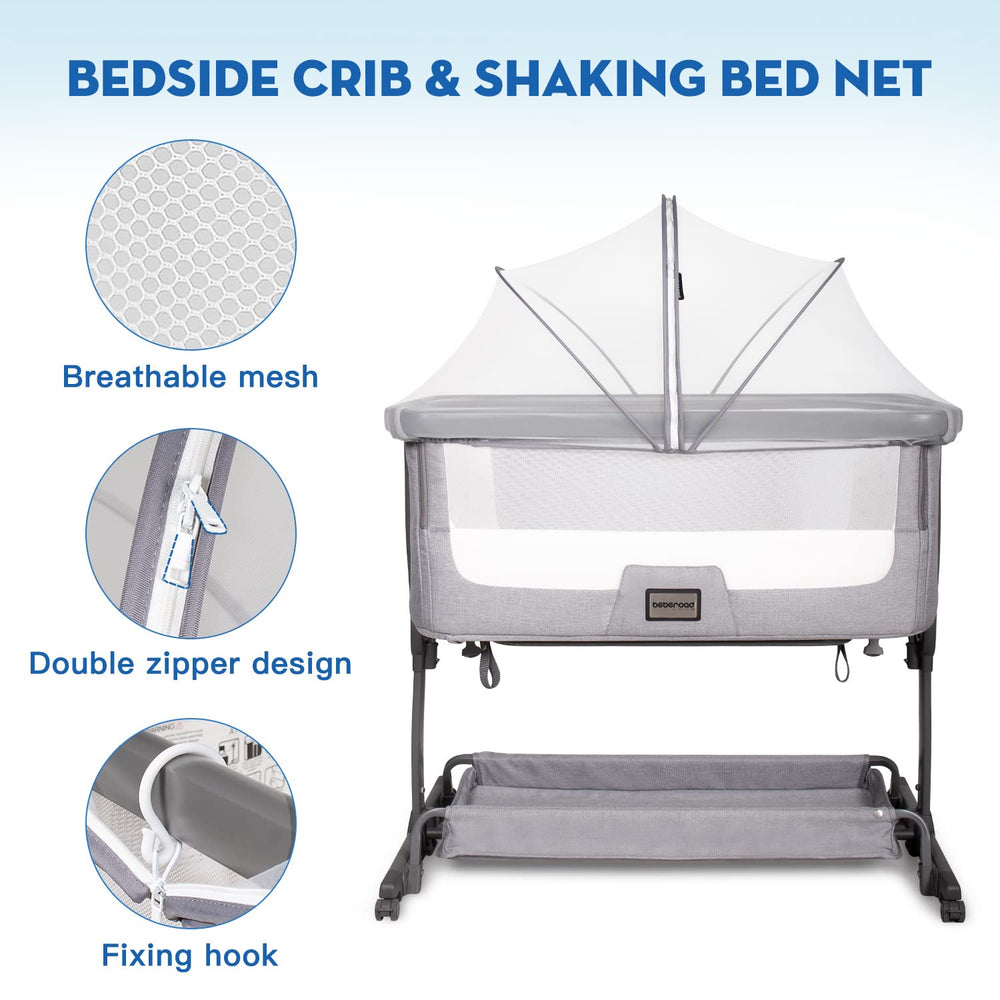 Beberoad Love bassinet net cover compact-storage displays the included travel pouch