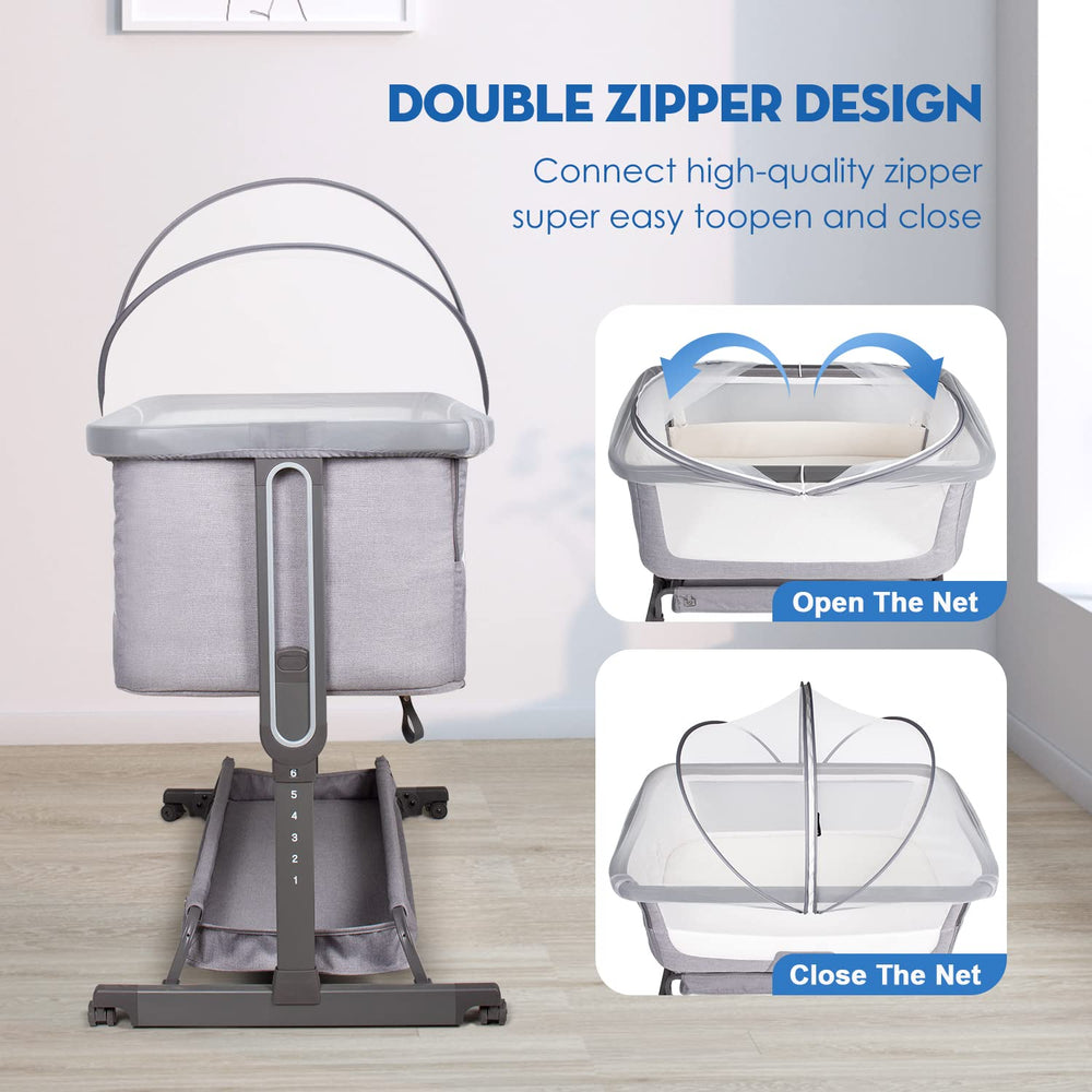 Beberoad Love bassinet net cover travel-friendly demonstrates portable protection on the go