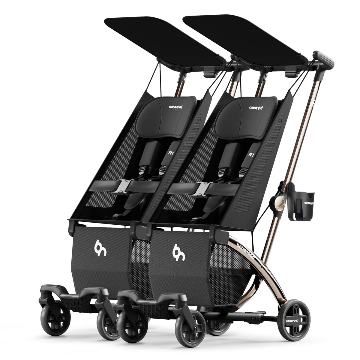 Beberoad Love R1 auto-folding patent enables quick, one-step folding for travel.