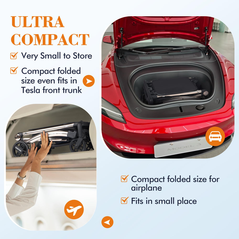 Beberoad R6 Beberoad Love R1 Auto-Folding Ultra Lightweight Twin Strollers | 23.5 ...