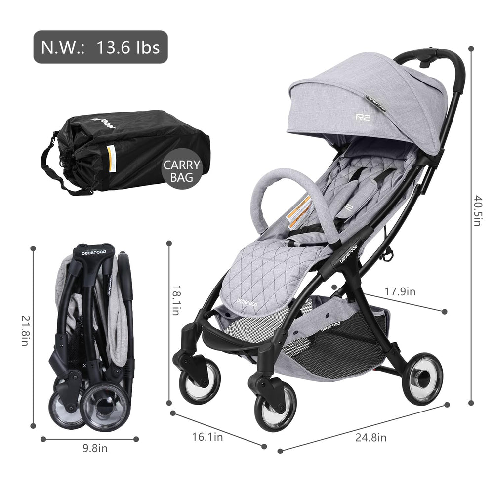 Beberoad Love R2 features suspension wheels and brake for smooth rides