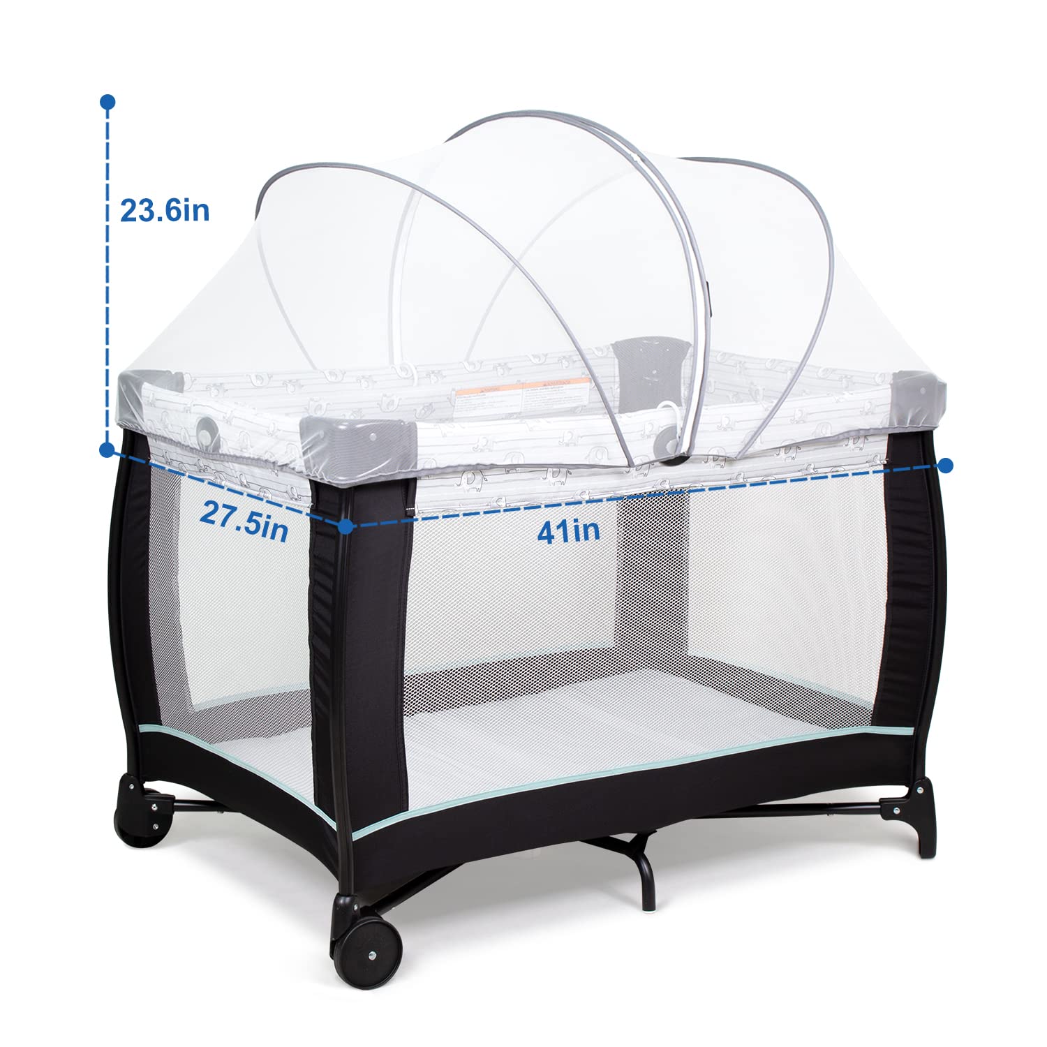 Beberoad Love travel-crib-fit-in-action demonstrates on-the-go protection