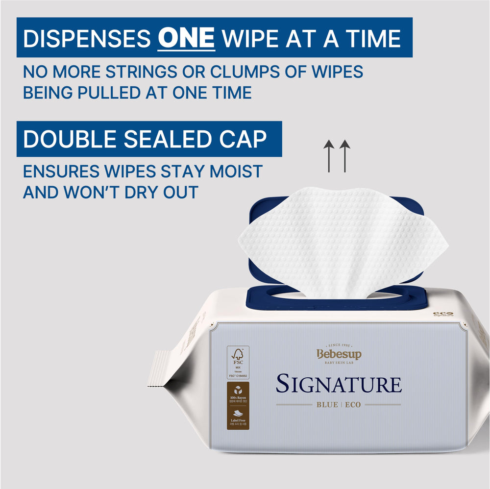 BEBESUP newborn-friendly wipes suitable for on-the-go baby care