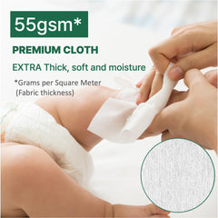 BEBESUP Zero Wipes hypoallergenic pack image conveys newborn-safe cleanliness.