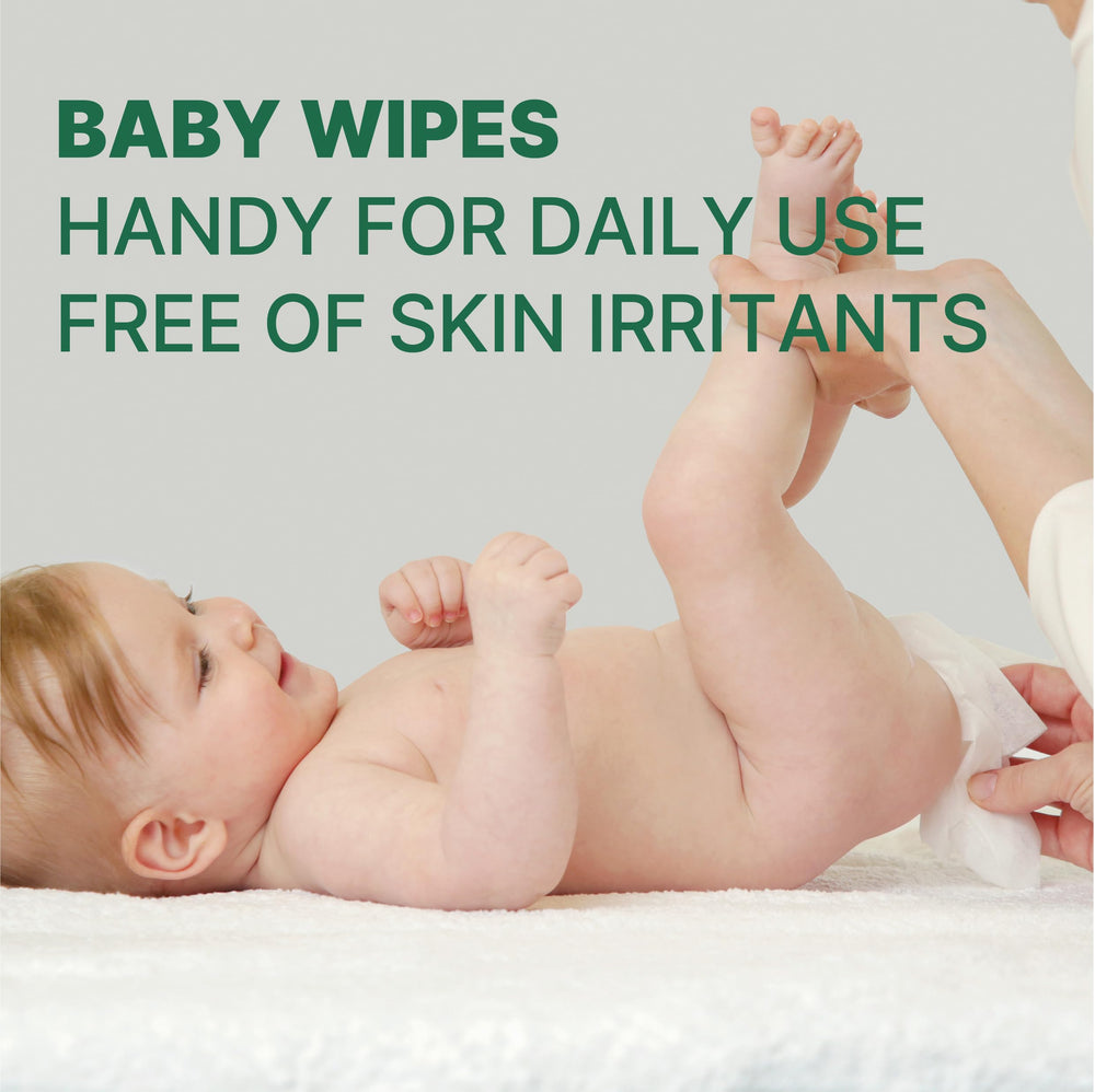 BEBESUP Zero Wipes newborn-ready use on-the-go image for diaper bag emergencies.