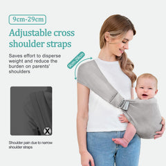 bebless baby carrier ergonomic shoulders easing neck and shoulder strain