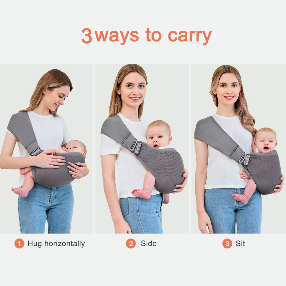 bebless baby carrier in-use-diaper-bag showcasing travel-friendly design.