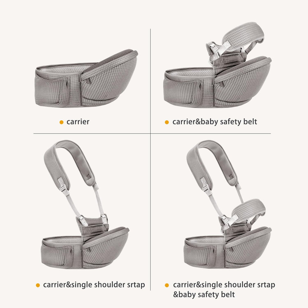 bebless Baby Hip Carrier breathable fabric keeps baby comfortable in warm weather