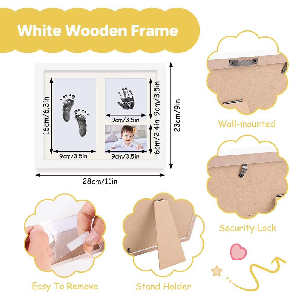 Beboan handprint-footprint kit with DIY cards for a personalized baby keepsake