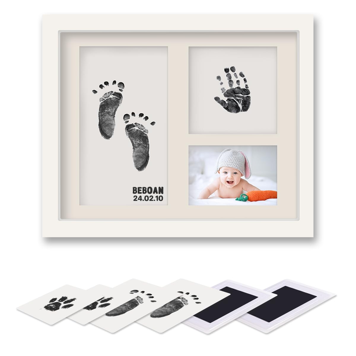 Beboan inkless pad handprint newborn captures delicate prints safely for lasting memories