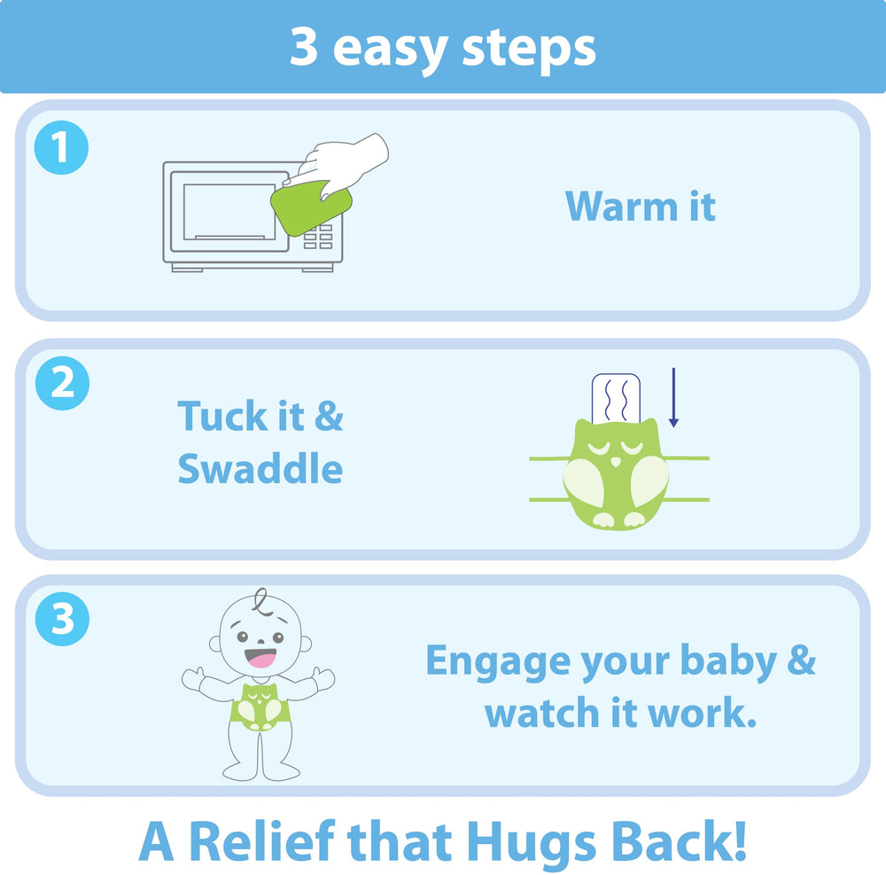 Bebon Belly Hugger infant swaddle belt supports a snug, grow-with-baby fit.