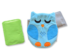 Bebon Belly Hugger owl pattern comforts newborns during colic.