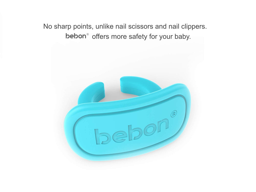bebon nails before and after filing close-up showing smooth finish.