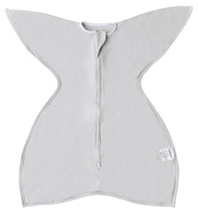 bebon Transition Swaddle CozyGrey small 4-8 month fabric closeup showing bamboo viscose softness.