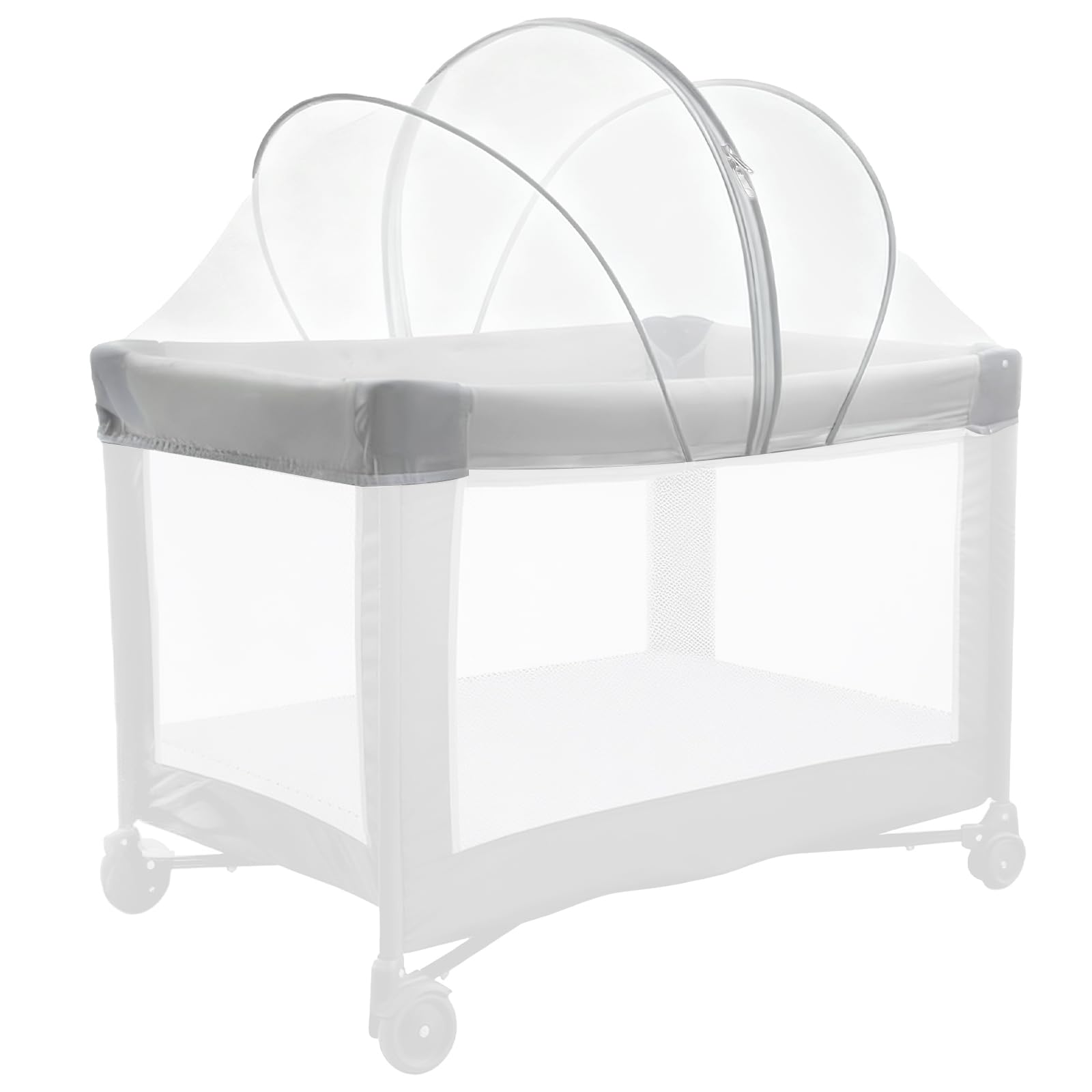 BEBONO mosquito net for Pack N Play with full-coverage mesh protecting baby from insects