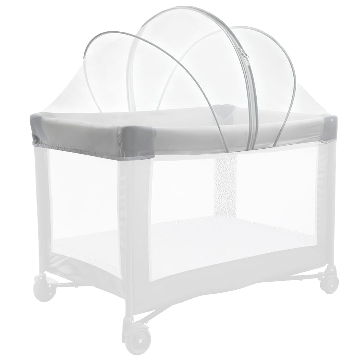 BEBONO mosquito net for Pack N Play with full-coverage mesh protecting baby from insects
