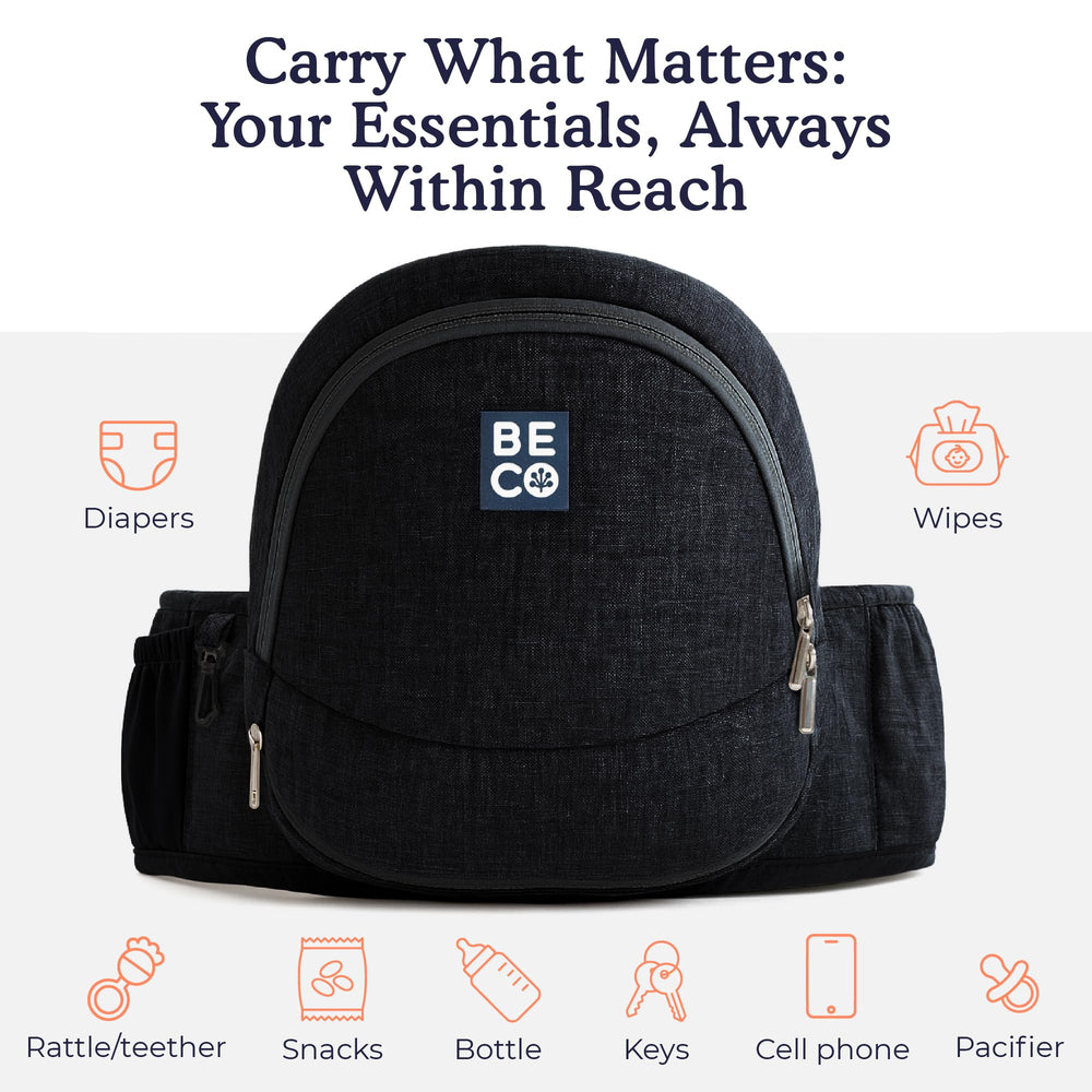 Beco foldable design stores flat for travel and compact storage.