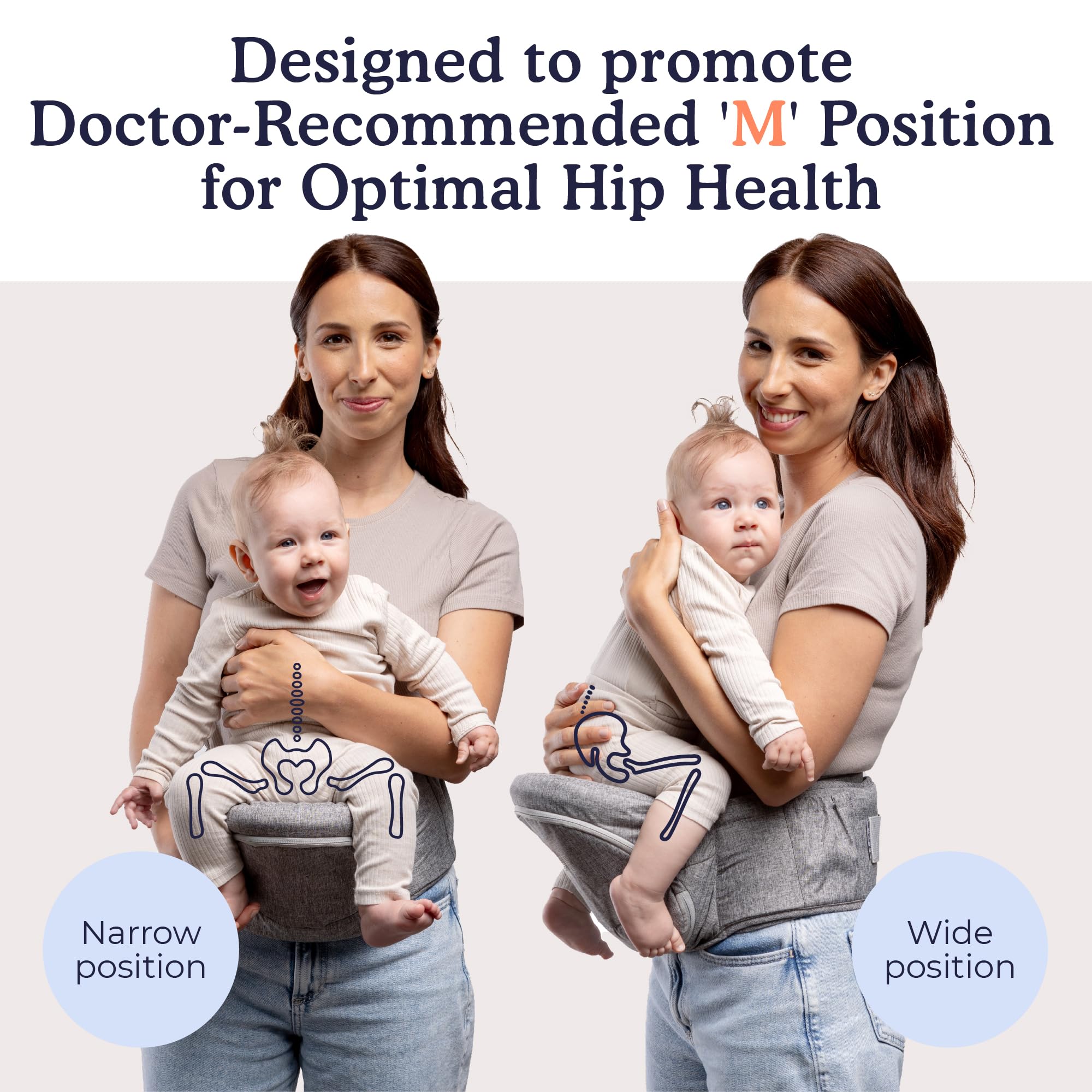 Beco Foldable Hip Seat Carrier folded compact for space-saving travel.