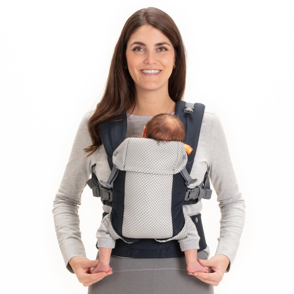 Beco Gemini front view in cool navy with ergonomic support for daily wear.