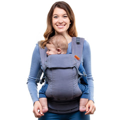 Beco Gemini newborn headrest in use supports tiny heads during wear