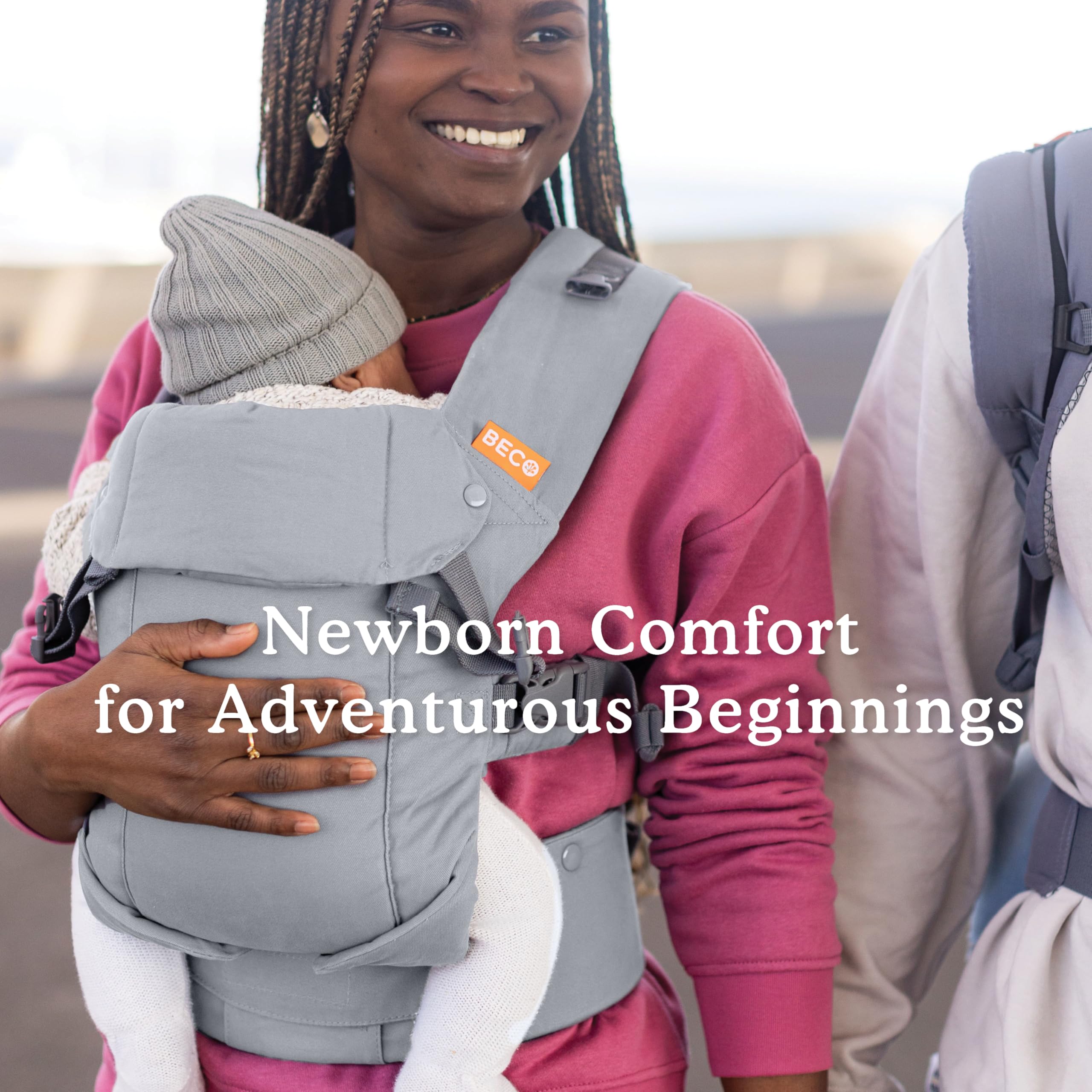 Beco Gemini built-in pocket and padded waist belt add on-the-go convenience