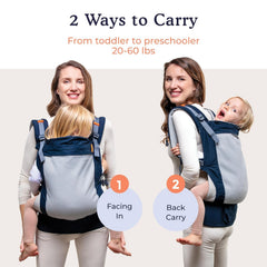 Beco Toddler Carrier backpack-style navy for hands-free outings