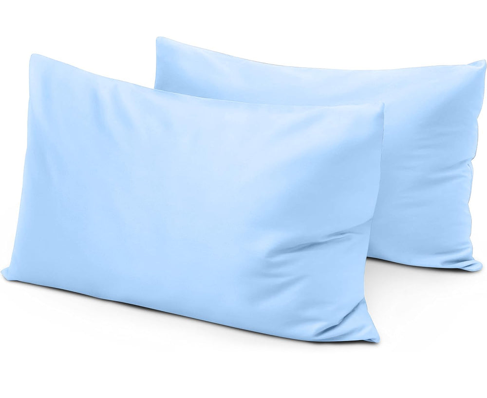 beddingstar travel pillow case 12x16 closeup fabric shows soft Egyptian cotton touch for comfy sleep