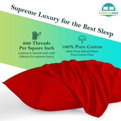 Beddingstar envelope-closure-detail image demonstrates easy pillow insertion and secure containment.