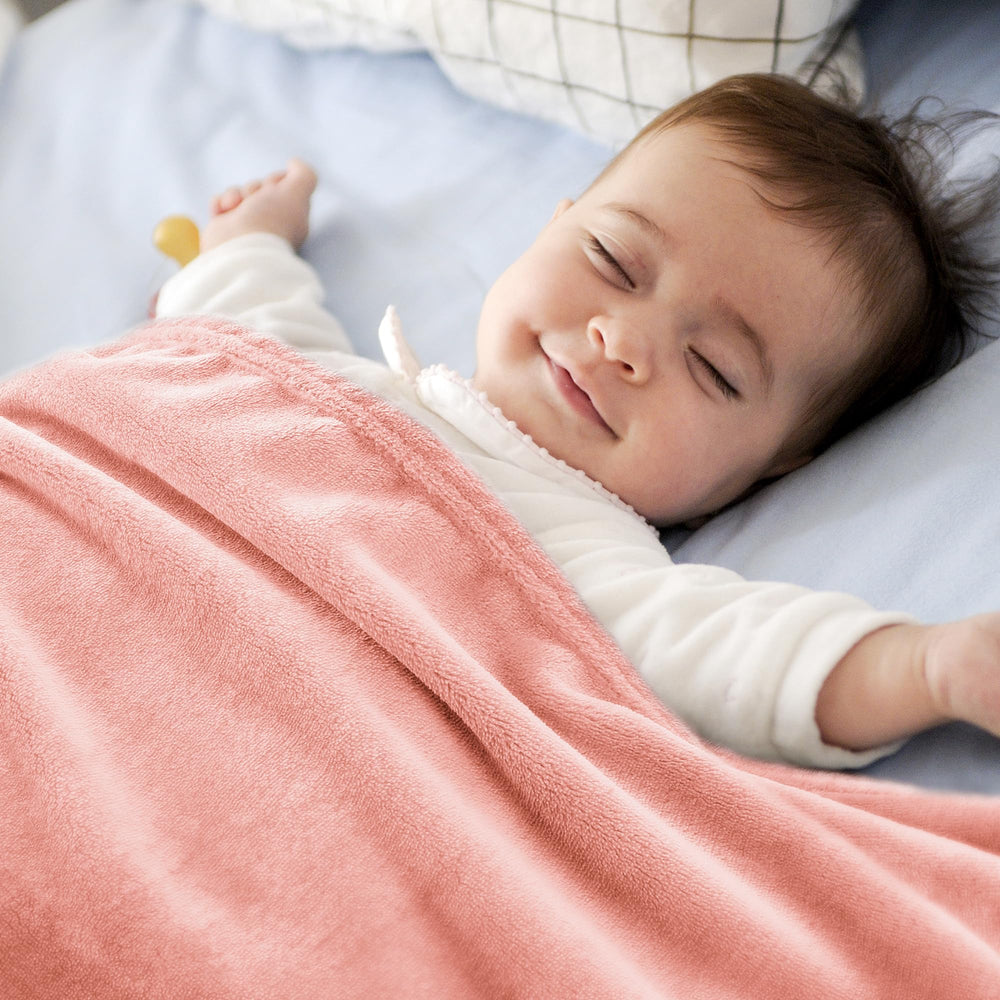 BEDELITE baby blanket machine washable with no shedding or fading