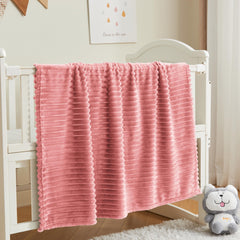 BEDELITE baby blanket soft microfiber closeup highlights plush softness for infants