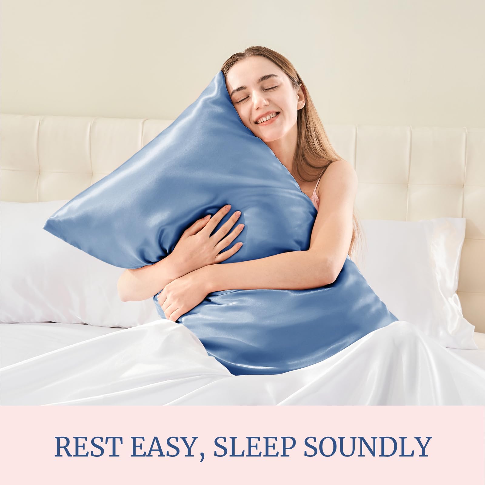 BEDELITE cooling satin surface helps stay cool on warm nights
