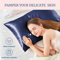 BEDELITE satin pillowcase reduces hair friction for smoother mornings