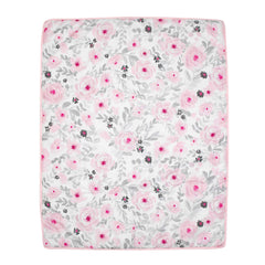 Bedtime Originals Blossom Pink Watercolor Crib Sheet in soft, vibrant finish