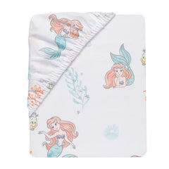 Bedtime Originals Disney Baby Ariel coral and bubbles in soft microfiber for easy care.