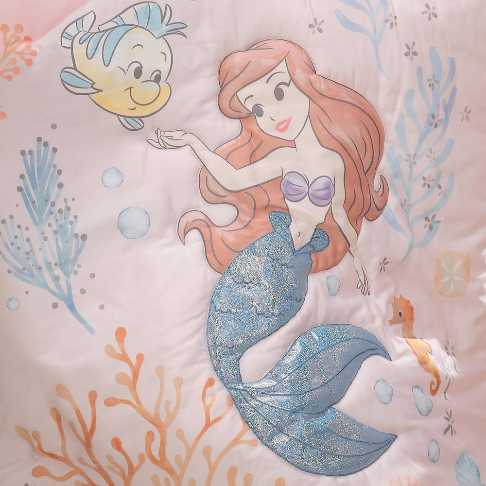 Bedtime Originals Disney Baby Little Mermaid microfiber fabric soft against baby's skin