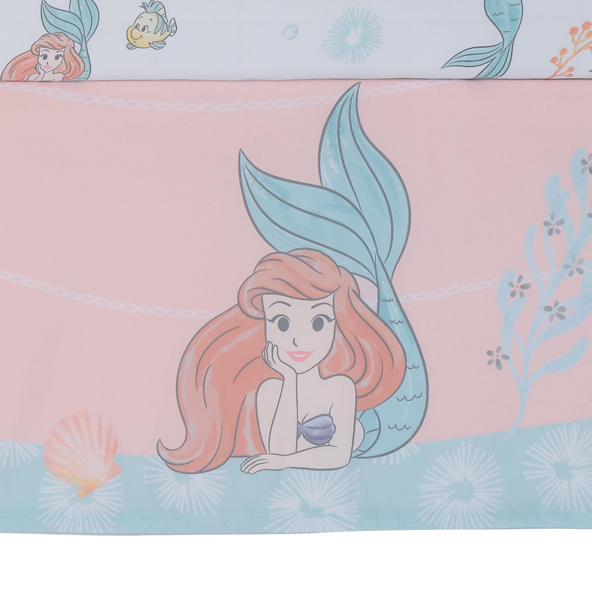 Bedtime Originals Disney Baby Little Mermaid seashells and coral detail enriches nursery decor