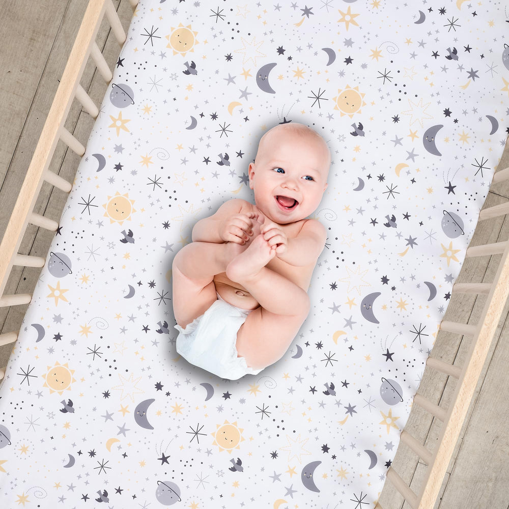 Bedtime Originals Little Star microfiber fabric detail highlighting gentle touch.
