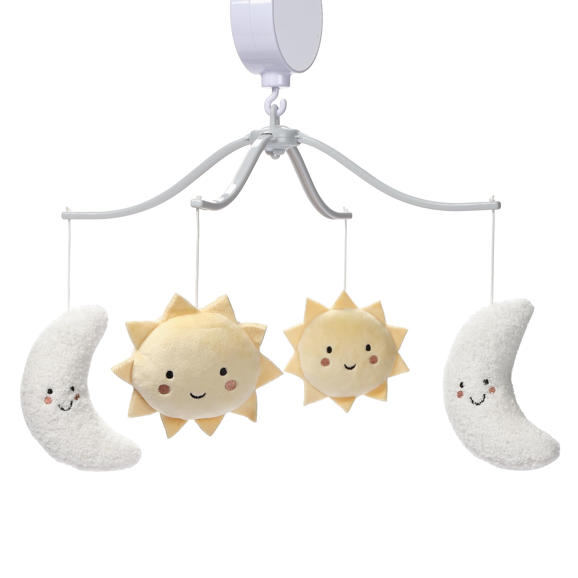 Bedtime Originals Little Star mobile auto-off keeps battery life efficient during naps.
