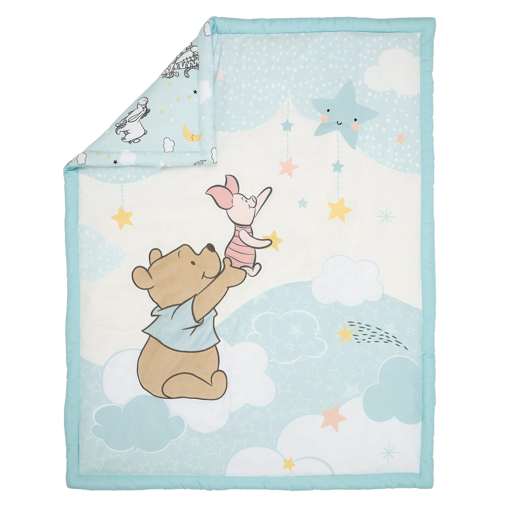 Bedtime Originals Starlight Pooh complete set on crib