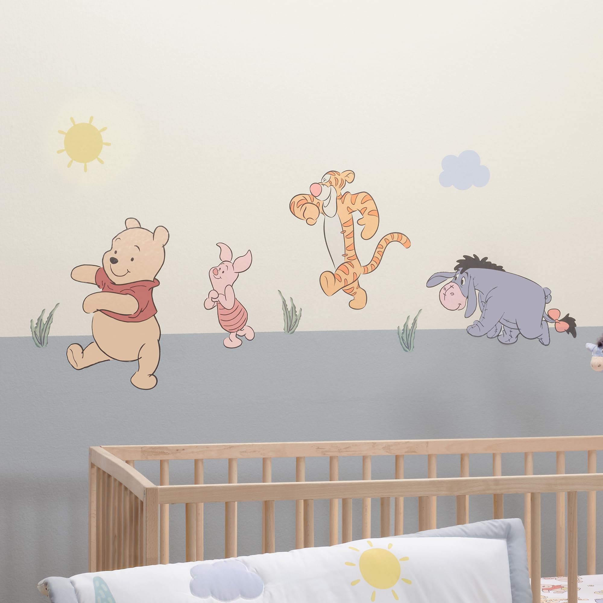 Bedtime Originals Winnie the Pooh wall decal characters with Piglet for kid-friendly decor