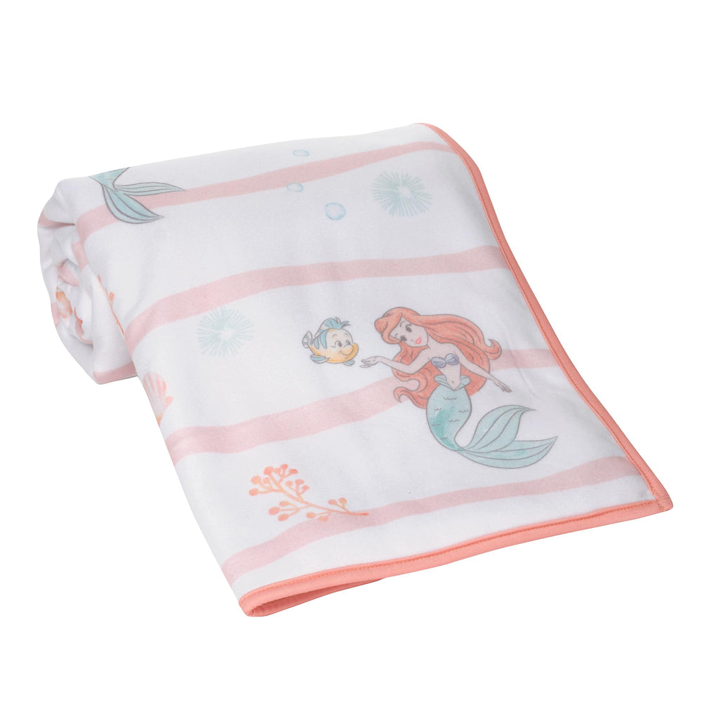Bedtime Originals Ariel seashells and bubbles accent create gentle ocean-inspired feel.