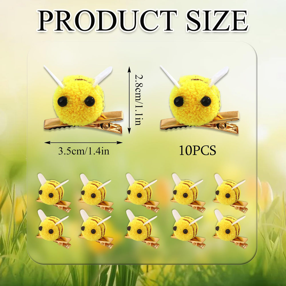 Bee clip suitable for securing bangs and lightweight outfits
