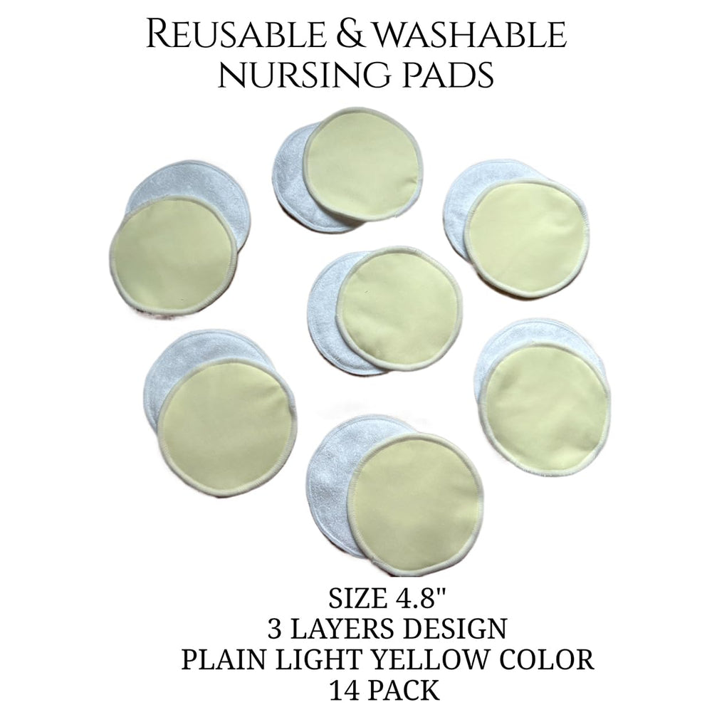 BEECO GIF2U 3-layer nursing pads showing cotton, microfiber, leak-free layer.