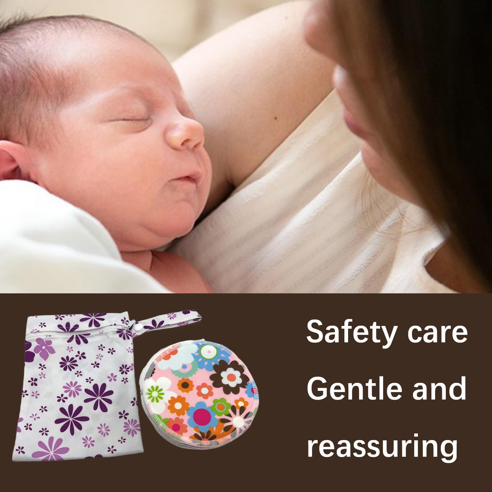 BEECO GIF2U nursing pads with mesh bag included for easy washing.