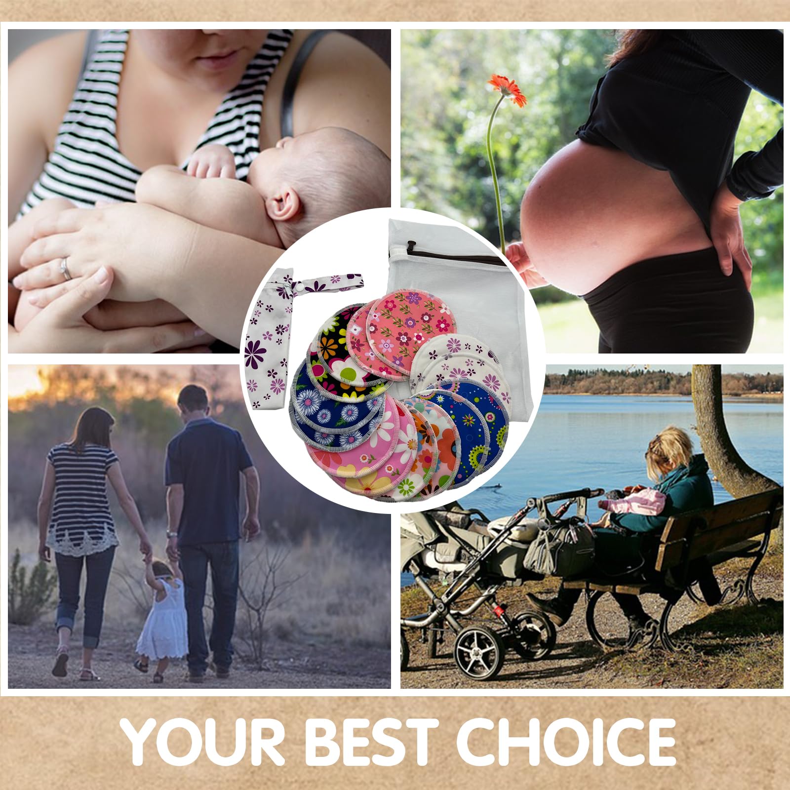 BEECO GIF2U nursing pads are washable and reusable for ongoing use.