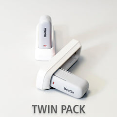 Beego door lever lock close-up shows 3M adhesive for strong, quick mounting