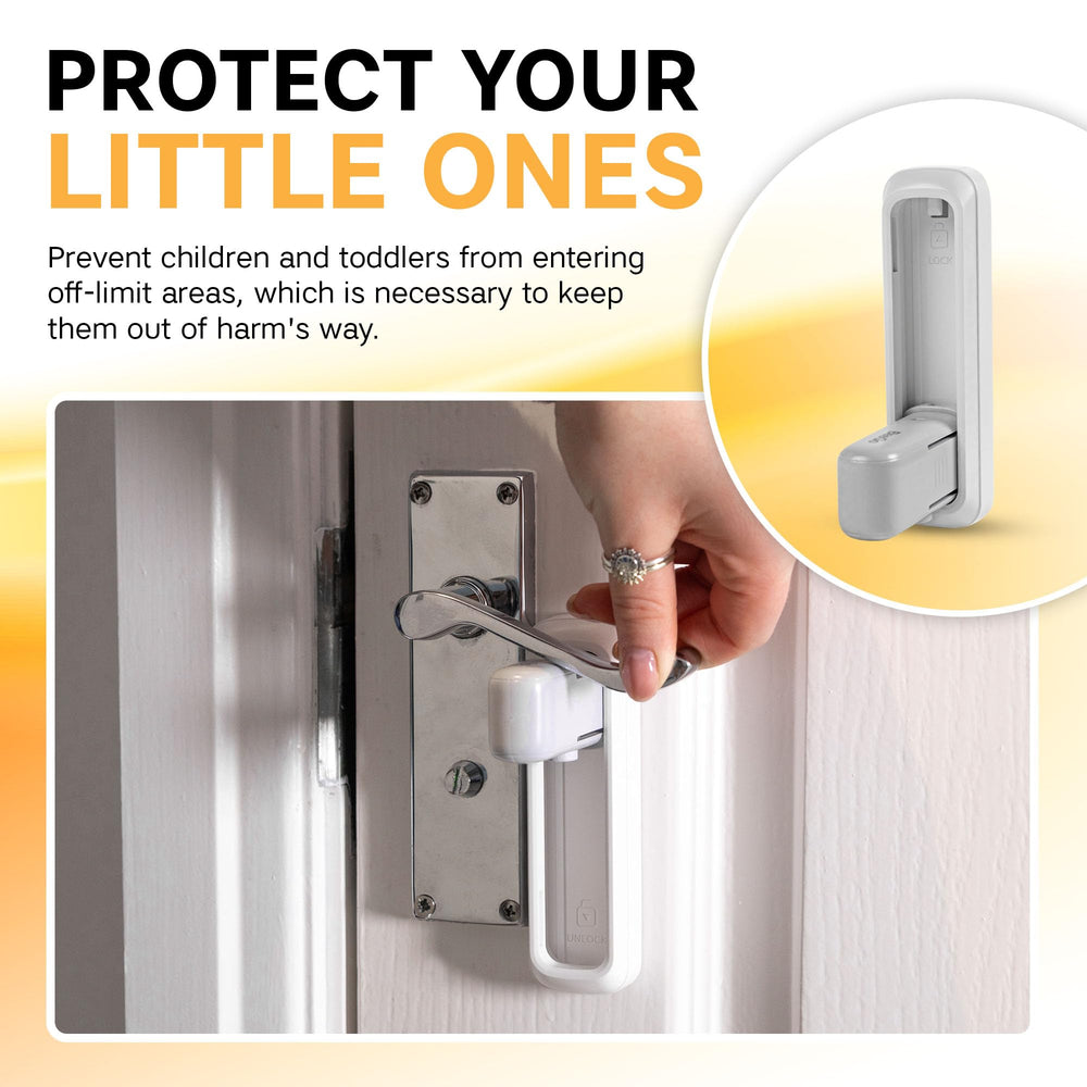 Beego door lever lock with stylish design blends with door hardware