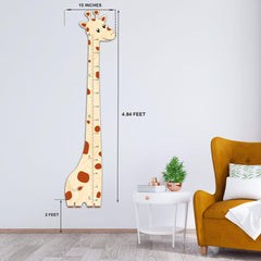 BeeGreeny growth chart wood plywood with natural wood grain finish