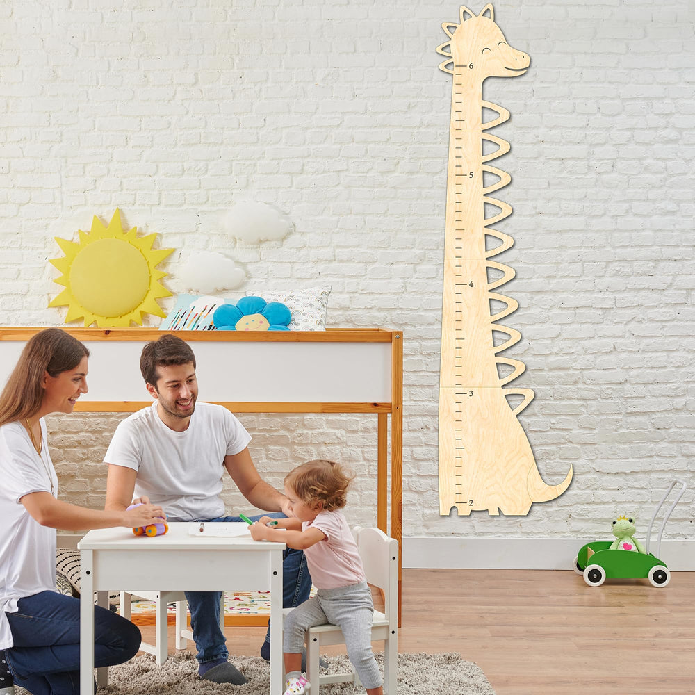 BeeGreeny six-feet wooden growth chart provides long-term height records with style